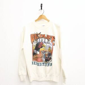 Vintage Bird Wildlife Field Expeditions Pheasant Hunting Sweatshirt Medium